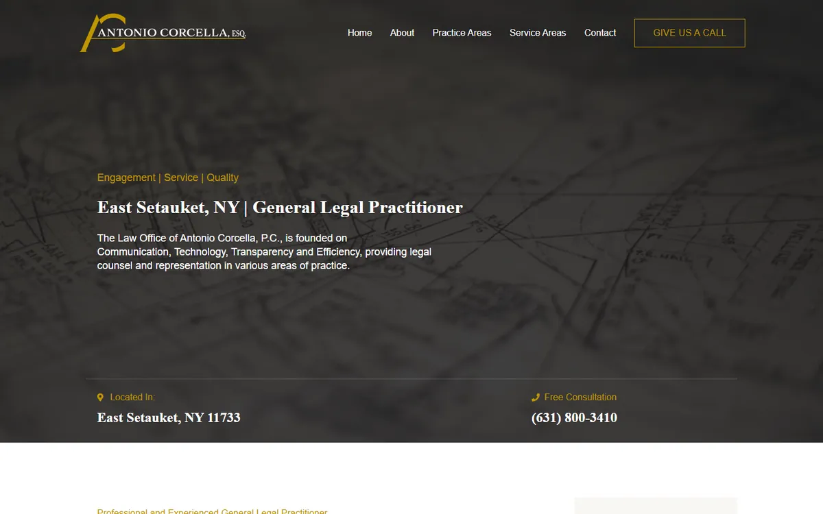 Antonio Corcella, Esq. homepage, antoniocorcellaesq.com