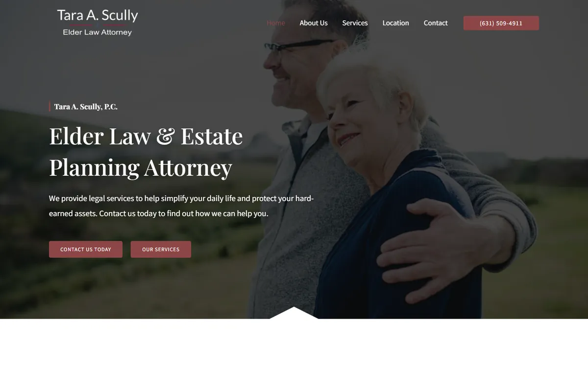 Law Office of Tara A. Scully homepage, tarascully.com